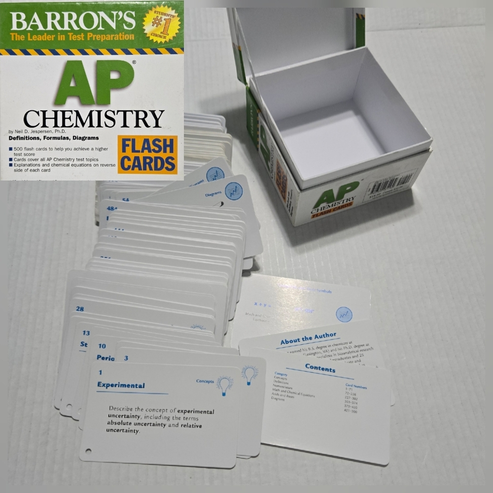 Barron's AP Chemistry Flash Cards Box Set